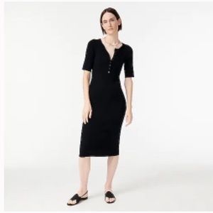 NWT J.CREW Ribbed henley sweater-dress